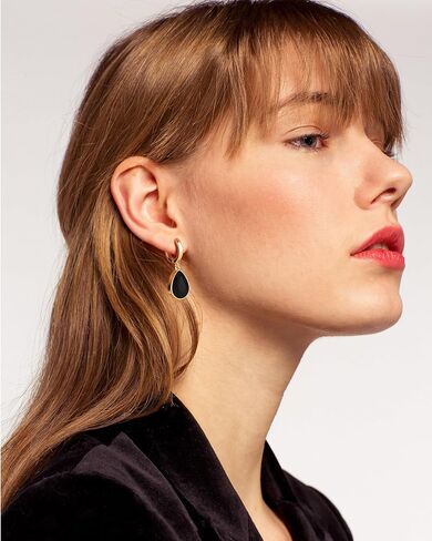 Mesovor Crystal Huggie Hoop Earrings for Women, 18K Gold Plated Sparkling Crystal Water Drop Dangle Earrings Jewellery Gifts for Women Wife Mother Daughter in Saudi Arabia