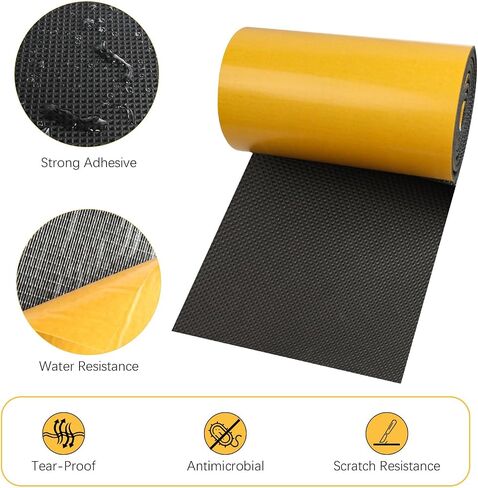 Garage Wall Protector，1/4" Sectional Foam Sticking Car Door Pads Strong Self-Adhesive Water-Tight Car Wall Bumper Guards for Car Door Protector Collision Protection(1 Pack, Black) in Saudi Arabia