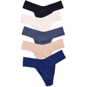 hanky panky Women's Breathe Natural Thong 5 Pack