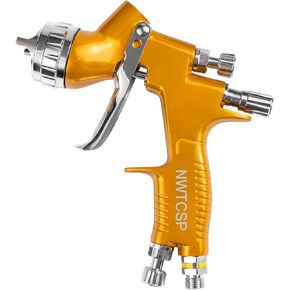Professional hvlp Spray Gun Automotive Paint Spray Guns car Paint Gun 1.3mm Tip for All Auto Paint Topcoat and Touch-Up 600CC Plastic Cup