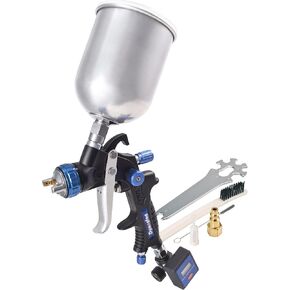 Dynastus 22 oz. Professional Composite HVLP Air Spray Gun Detail Paint Sprayer, with Digital Air Pressure Regulator