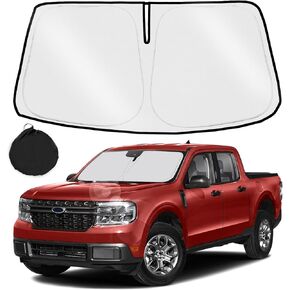 Mabett Windshield Sun Shade for Ford Maverick 2024 2023 2022, Foldable Car Front Window Sunshade, Interior Maverick Accessories for Summer