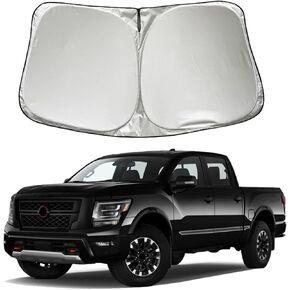Car Windshield Sun Shade Sunshade Compatible with Nissan Titan 2024 2023 2022 2021 2020-2016 Accessories, Car Front Window Sun Shield