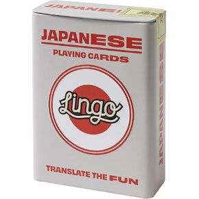 Japanese Lingo Playing Cards in Wayfarer Tin Box | Travel Flashcards | Learn Japanese Vocabulary in A Fun & Easy Way | 52 Essential Translations