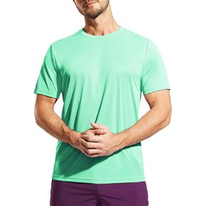 Haimont Men's Athletic Running Shirts Quick Dry Short Sleeve UPF 50+ Sun Protection UV Fishing Hiking Workout T-Shirts