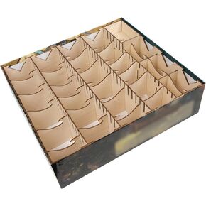 The Broken Token Pathfinder Adventure Card Game Compatible Organizer - Wood Storage Box with Multiple Dividers and Rows