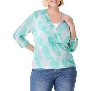 NIC+ZOE Women's Watercolor Waves 4-Way Cardigan