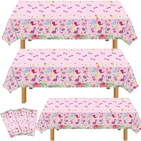 Dinosaur Birthday Party Supplies Girl,Dinosaur Birthday Tablecloth Girl,Pink Dinosaur Party Dupplies 3rd 2nd Birthday,Pink Dinosaur Tablecloth,Pink Dinosaur Birthday Decorations