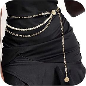 O Ring Belt Chain Gold Waist Chain Party Belly Chain Accessories Jewelry for Women