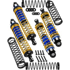 RC Alloy Shocks Absorber Upgrades Part 1/10 Big Rock Granite Senton 3S BLX & Mega550,1/8 Typhon 3S BLX & Mega550,Metal Front Rear Shocks Absorber 4PCS,Navy Blue