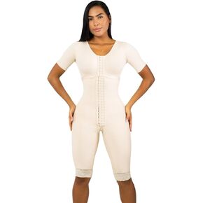 Stage 1 Post Surgery Colombian Faja- for Surgical Recovery BBL Lipo360 Tummytucks Faja Reductora Short Sleeves & Bra