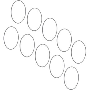 Coufce 10 Pcs 6 Inch Metal Macrame Hoops, Dream Catcher Rings Floral Hoop Wreath, Gold Macrame Rings for Weddings DIY Crafts Candle Rings