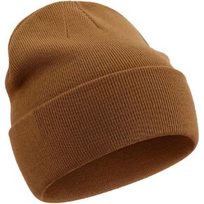 ROYBENS Cotton Beanie Hat for Women Men, Double Warm Knit Winter Hats, Fisherman Slouchy Ski Cuffed Beanies Skull Cap