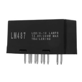 LED Flasher Relay, 10Pin Hazard Warning Turn Flasher Electronic Flasher Relay 10383321 Replacement for Silverado 1500 1500HD 2500HD 3500 2003‑2006