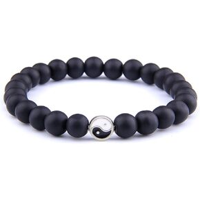 اليدوية أزياء الرجال النساء Taiji يين يانغ فنغ شوي سحر سوار مطرز زوجين أساور مجوهرات هدايا in Kuwait