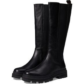 Madewell Porter Tall Boot-Extended Sizing Boots for Women - Leather Upper, Man-Made Outsole, and Lugged Block Heel