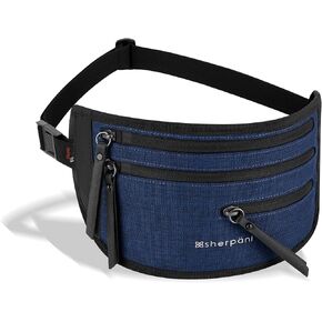 Sherpani Jett, Anti Theft Slim Belt Bag, Waist Pack, Travel Fanny Pack, Fashion Hip Pack for Women, Money Belt For Travel Hidden, RFID Protection (Carbon)
