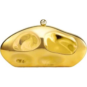 Tmore Acrylic Clutch Purses for Women Geometric Handbag with Chain Acrylic Evening Bag for Wedding