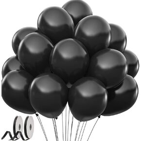 50 PCS UV Neon Balloons & 50 PCS Glow Sticks & 50 PCS Balloon Stick Holders for Glow in the Dark Birthday Decoration Wedding Glow Party Supplies, Black Light Reactive Fluorescent Balloons (150)