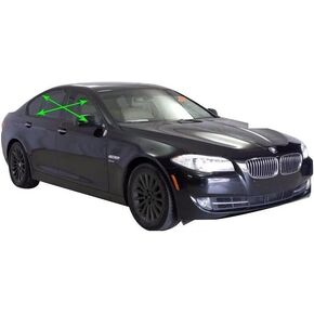 SlickMod Chrome Delete Blackout Vinyl Overlay for 2011-2016 BMW 5 Series F10 Window Trim (Gloss Black)
