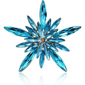 Rhinestone Brooch for Women Snowflake Brooch Rhinestone Brooch Pins Brooches Lapel Pins Rhinestone Flower Brooch Jewelry Party Gifts for Women