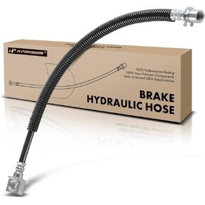 A-Premium Rear Driver Brake Hydraulic Hose Compatible with Select Chevy and GMC Models - Express 3500/Savana 3500 2014-2018, Express 4500/Savana 4500 2014-2016 - Replace# 84286060