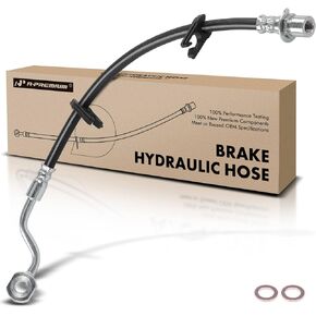 A-Premium Front Driver Outer Brake Hydraulic Hose Compatible with Select Ram Models - 2500 Pickup 2014-2017, 3500 Pickup 2013-2017, RWD - Replace# 4779943AA