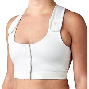 heart&core Serena Bra, Easy to Wear Post-Surgery Racerback Bra - Post Augmentation, Comfortable, Quick-Drying