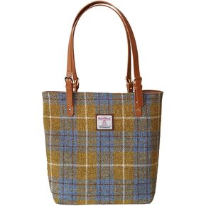 Harris Tweed Tote bag Retro Plaid Large Capacity Handbag Versatile Shoulder Bag