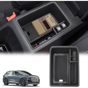 For 2023 Audi Q4 E-Tron Rear Side Door Handle Storage Box, for Audi Q4 E-Tron 2022 2023+ Rear Door Handle Pocket Tray,q4 e-tron Handle Pocket Tray Insert Glove Pallet