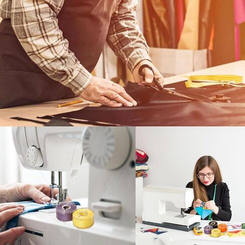 64Pcs Bobbins Sewing Thread Kits,32pcs Assorted Colors Size A Class 15 60WT Prewound Bobbins Thread and 32 Colors Machine Thread in Kuwait