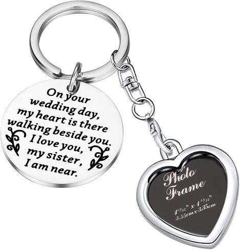 PLITI Bride Wedding Memorial Gift Bridal Bouquet Photo Charm Family Member Lost Remembrance Piece Wedding Memorial Bouquet Charm Photo Sister Wedding Memorial Gift in Saudi Arabia