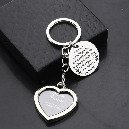 PLITI Bride Wedding Memorial Gift Bridal Bouquet Photo Charm Family Member Lost Remembrance Piece Wedding Memorial Bouquet Charm Photo Sister Wedding Memorial Gift in Saudi Arabia