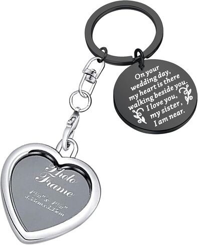 PLITI Bride Wedding Memorial Gift Bridal Bouquet Photo Charm Family Member Lost Remembrance Piece Wedding Memorial Bouquet Charm Photo Sister Wedding Memorial Gift in Saudi Arabia