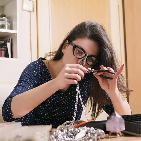 مجموعة أدوات صنع المجوهرات، لوازم أدوات إصلاح المجوهرات مع كماشة مجوهرات للبالغين، 15 نوعًا من نتائج المجوهرات، أسلاك المجوهرات للأقراط والخاتم وصياغة القلادة وإصلاح صناعة المجوهرات in Kuwait