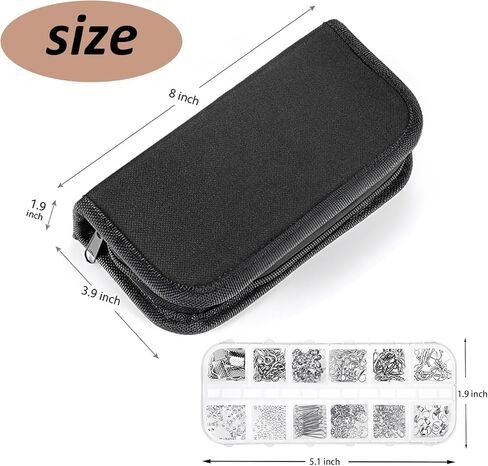 مجموعة أدوات صنع المجوهرات، لوازم أدوات إصلاح المجوهرات مع كماشة مجوهرات للبالغين، 15 نوعًا من نتائج المجوهرات، أسلاك المجوهرات للأقراط والخاتم وصياغة القلادة وإصلاح صناعة المجوهرات in Kuwait