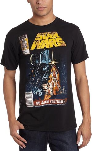 STAR WARS Men's Saga Continues Comic Book Cover T-Shirt in Saudi Arabia