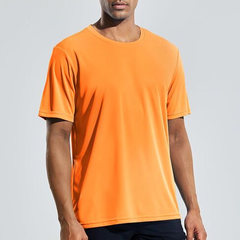 Haimont Men's Athletic Running Shirts Quick Dry Short Sleeve UPF 50+ Sun Protection UV Fishing Hiking Workout T-Shirts in Saudi Arabia