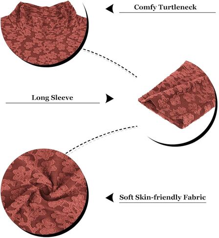 RITERA Plus Size Tops for Women Long Sleeve V/Mock Neck Shirts Casual Tunics Blouses Fall Winter XL-5XL in Kuwait