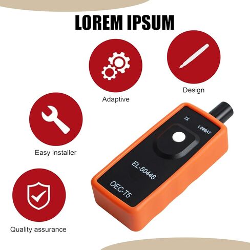 جهاز إعادة ضبط ضغط الإطارات Pack-1، أداة إعادة تعلم TPMS، أداة تنشيط إعادة ضبط مستشعر الإطارات، أداة تشخيص الأعطال التلقائية، مجموعة إصلاح السيارات، متوافقة مع موديلات بويك (أسود) in Kuwait