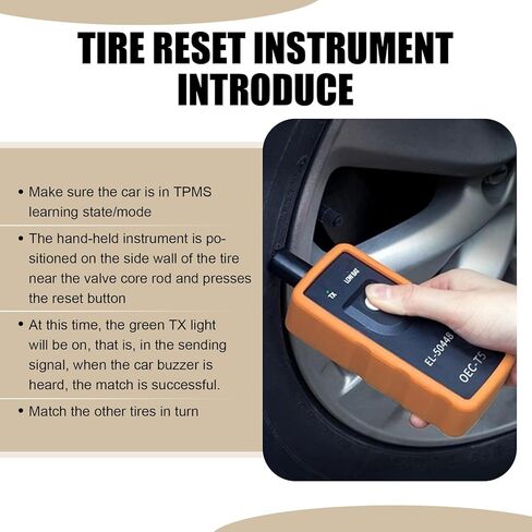 جهاز إعادة ضبط ضغط الإطارات Pack-1، أداة إعادة تعلم TPMS، أداة تنشيط إعادة ضبط مستشعر الإطارات، أداة تشخيص الأعطال التلقائية، مجموعة إصلاح السيارات، متوافقة مع موديلات بويك (أسود) in Kuwait