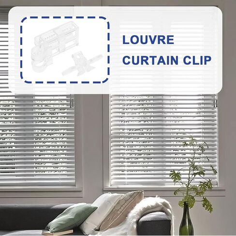 Create idea 8 Sets Venetian Blind Valance Clips Blind Safety Clips Compatible with Hillarys 35mm 50mm Venetian Blind Valance Clips Pelmet in Saudi Arabia