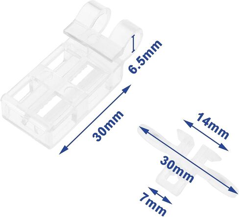 Create idea 8 Sets Venetian Blind Valance Clips Blind Safety Clips Compatible with Hillarys 35mm 50mm Venetian Blind Valance Clips Pelmet in Saudi Arabia