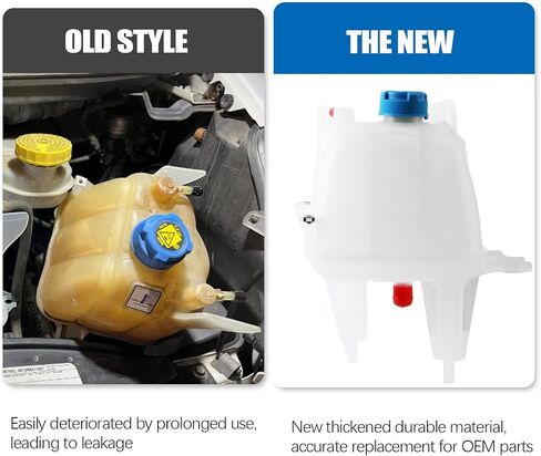 603-838 Engine Coolant Reservoir Compatible with 2014-2018 Jeep Cherokee 2015-2017 Chrysler 200 Replaces OE 68102155AB 68249136AA in Saudi Arabia