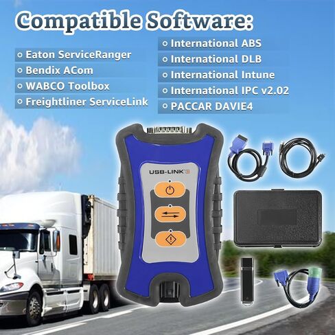 121052، واجهة السيارة USB Link-3 مع معلومات الإصلاح وبرامج التشخيص، واجهة السيارة USB Link 3 W-ireless، تشخيص الماسح الضوئي للشاحنات الثقيلة USB Link in Kuwait