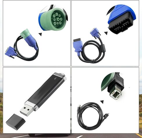 121052، واجهة السيارة USB Link-3 مع معلومات الإصلاح وبرامج التشخيص، واجهة السيارة USB Link 3 W-ireless، تشخيص الماسح الضوئي للشاحنات الثقيلة USB Link in Kuwait