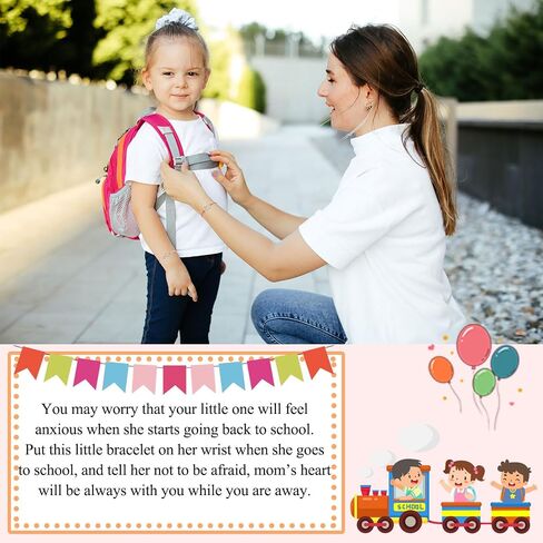 UPROMI First Day of Prek/Kindergarten/1st Grade/2nd Grade School Gift, Back to School Bracelet Mommy and Me Matching Infinity Heart Bracelets, Back to School Gifts for Girls in Saudi Arabia