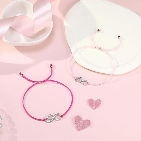 UPROMI First Day of Prek/Kindergarten/1st Grade/2nd Grade School Gift, Back to School Bracelet Mommy and Me Matching Infinity Heart Bracelets, Back to School Gifts for Girls in Saudi Arabia