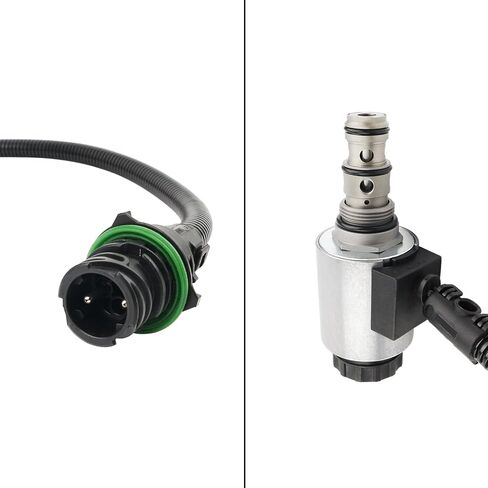 Solenoid Valve Compatible with Volvo Wheel Loader L90E, L110E, L180E, L120E, L150E, L180E, L220E, G930, G940, G946, G960 Replaces 15066984 11144019 11705493, Solenoid Connector Valve Coil in Saudi Arabia