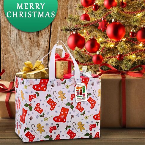 24 Gift Bags Luxury Mix Color Set – Elegant Multipack of 8 Rose Gold, 8 Silver, 8 Gold, Medium Size Reusable Bags for Parties, Weddings, Birthdays , gift bags , gift bags with handles , shopping bags , birthday gift bag , Size 32 x 28 x 12 cm in Saudi Arabia